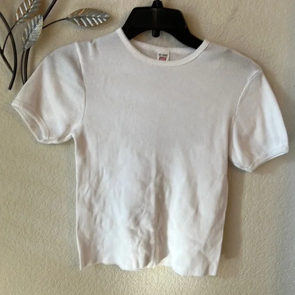 Re/Done Hanes 1950s boxy tee shirt optic white - Picture 2 of 5